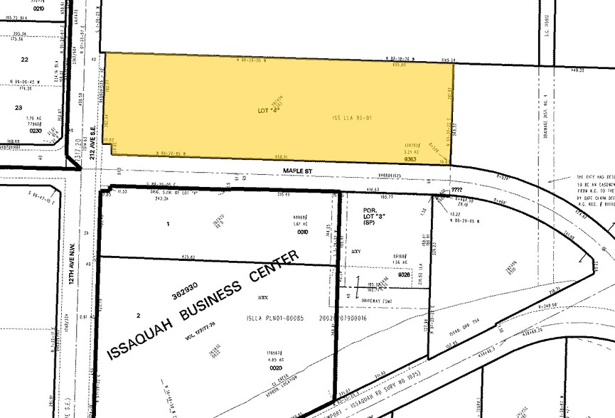 1180 NW Maple St, Issaquah, WA à louer - Plan cadastral - Image 3 de 8