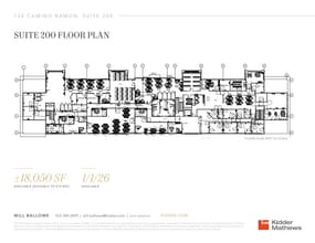 730 Camino Ramon, Danville, CA à louer Plan d’étage- Image 1 de 2