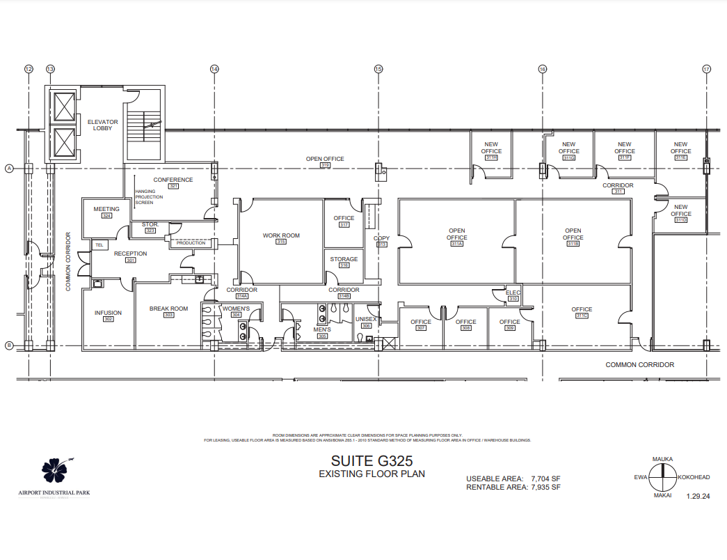 3375 Koapaka St, Honolulu, HI à louer Plan d  tage- Image 1 de 1