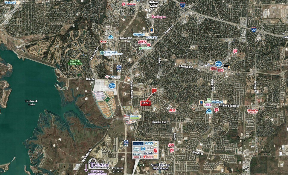 NWQ Kingswood Dr & Hulen St, Fort Worth, TX à vendre - Aérien - Image 2 de 4