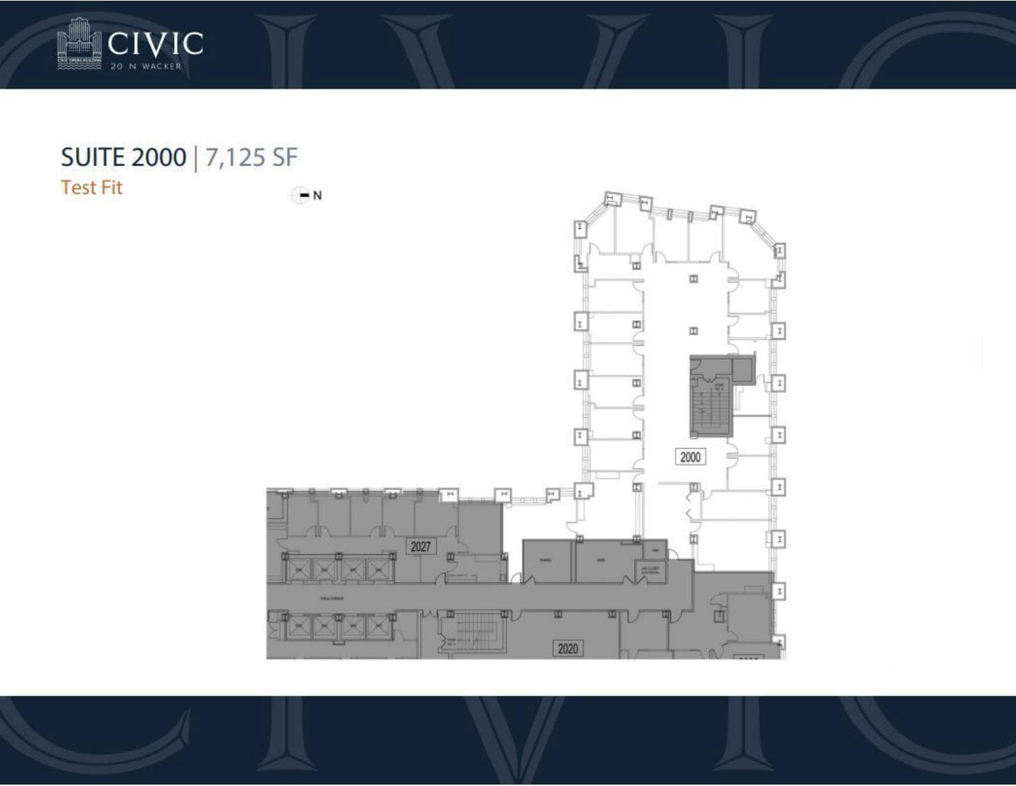 20 N Wacker Dr, Chicago, IL à louer Plan d’étage- Image 1 de 1