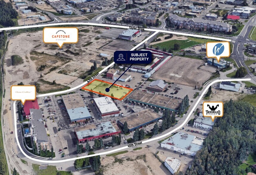 5549 47 St, Red Deer, AB à vendre - Aérien - Image 2 de 3