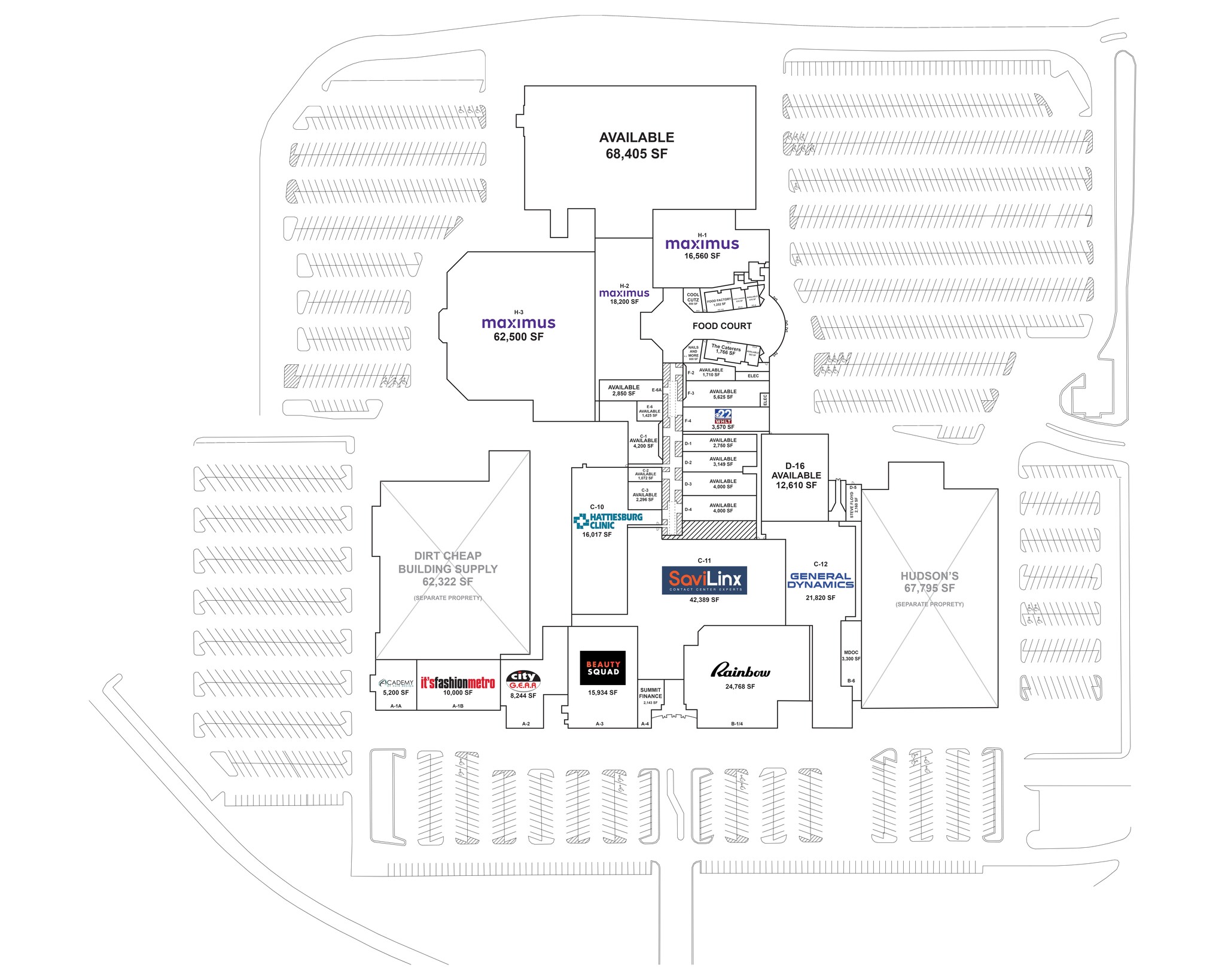 5912 US Highway 49, Hattiesburg, MS à louer Plan de site- Image 1 de 1