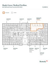 9601 Blackwell Rd, Rockville, MD à louer Plan d’étage- Image 1 de 4