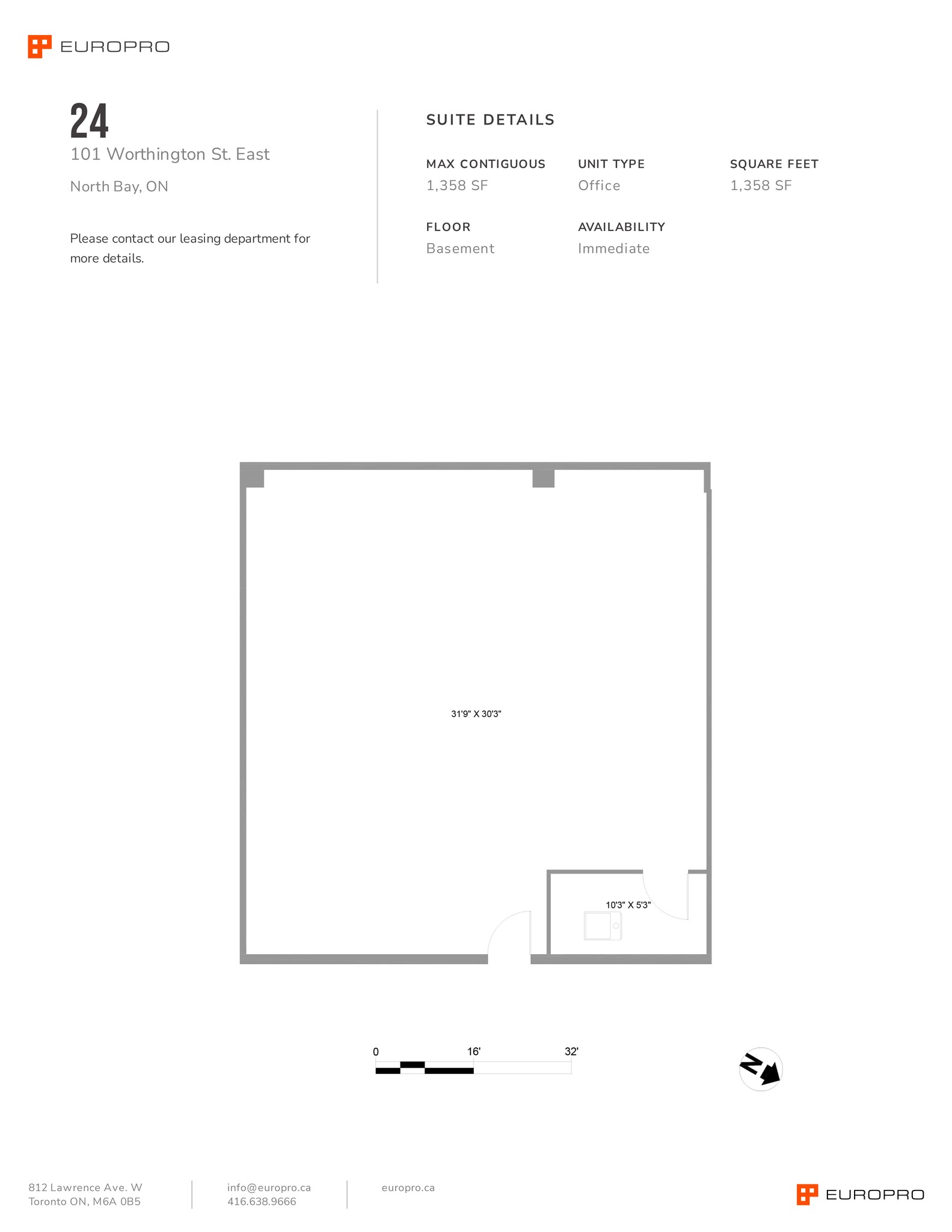 101 Worthington St E, North Bay, ON for lease Site Plan- Image 1 of 1