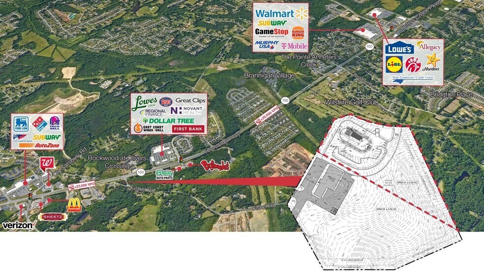 5251 Peters Creek Pky, Winston-Salem, NC à louer - Aérien - Image 2 de 5