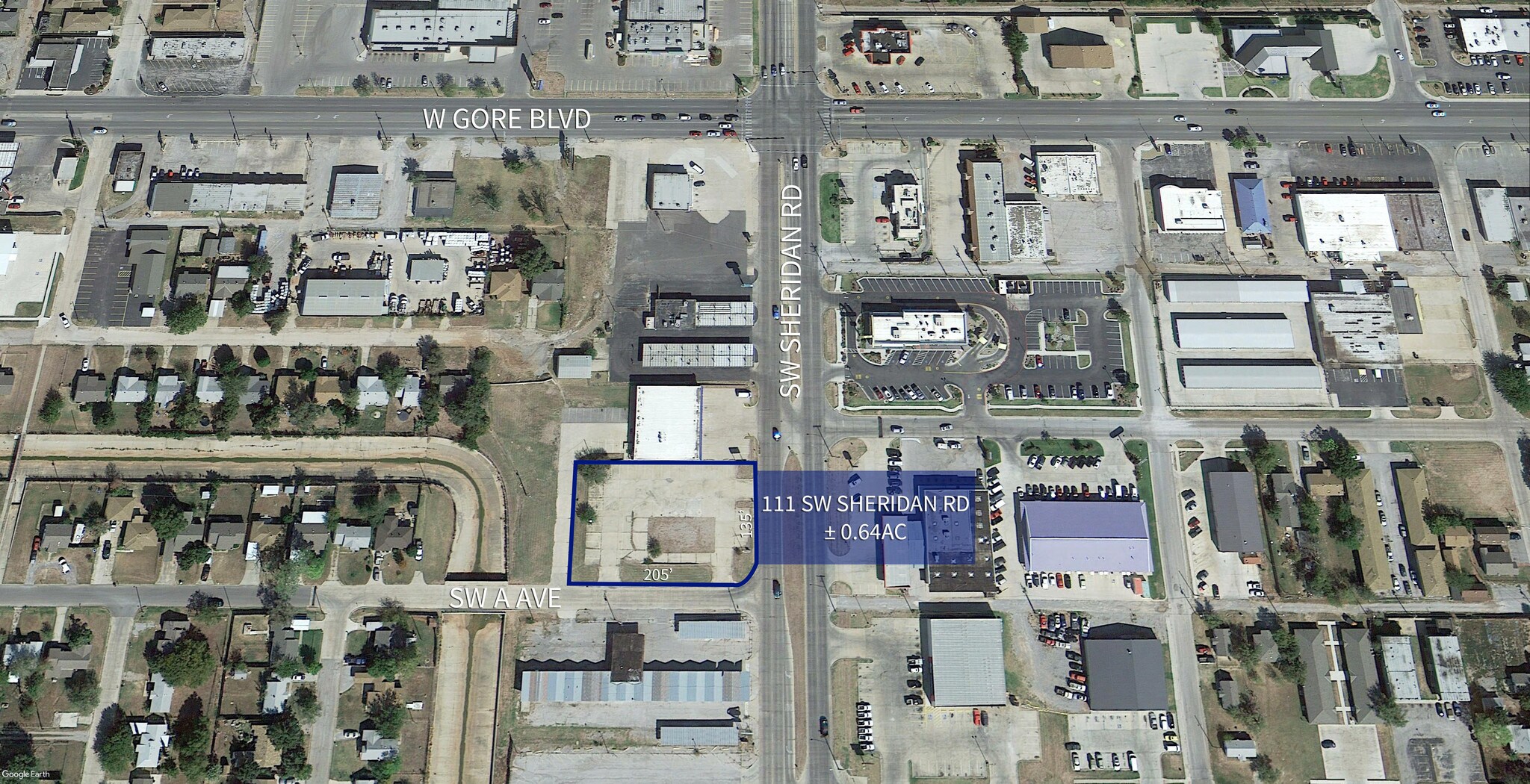 111 SW Sheridan Rd, Lawton, OK à louer Aérien- Image 1 de 3