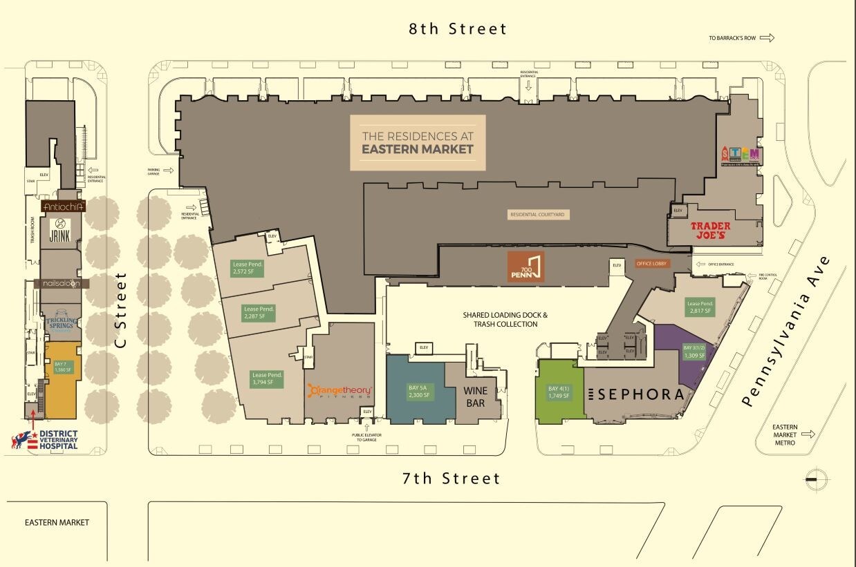 700 Pennsylvania Ave SE, Washington, DC à louer Plan de site- Image 1 de 2