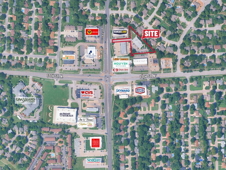 1448 N Maize Rd, Wichita, KS à louer - Aérien - Image 2 de 2