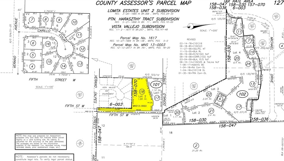 18935 5th St W, Sonoma, CA for sale - Plat Map - Image 3 of 3