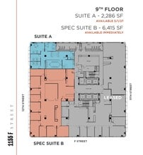 1155 F St NW, Washington, DC à louer Plan d’étage- Image 1 de 1