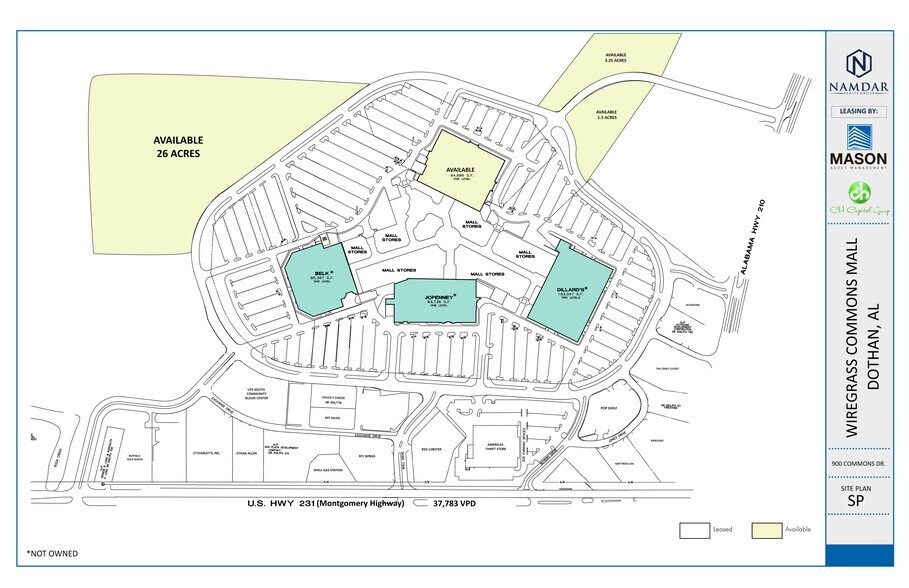 900 Commons Dr, Dothan, AL à louer - Plan de site - Image 2 de 2