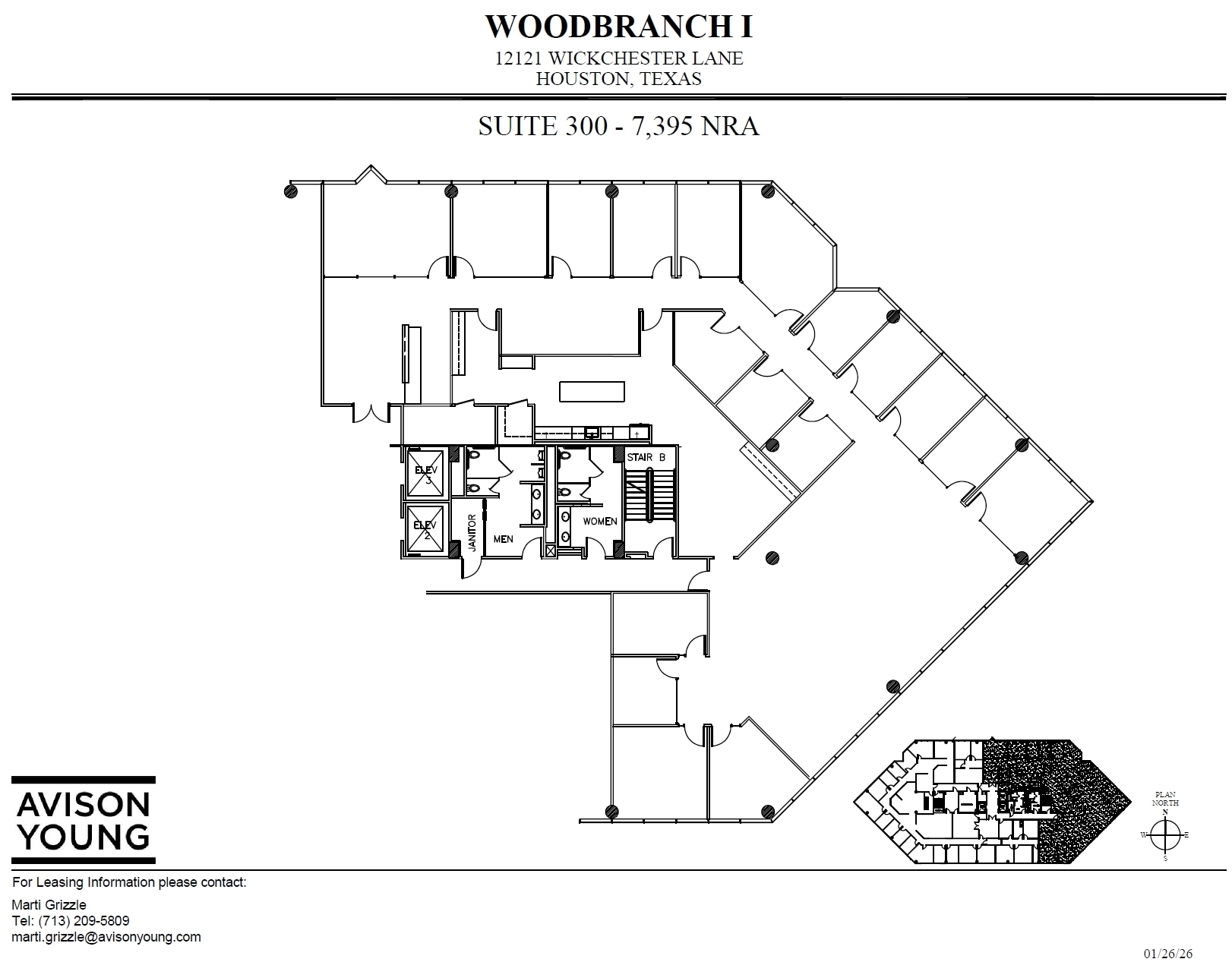12121 Wickchester Ln, Houston, TX à louer Plan d’étage- Image 1 de 2