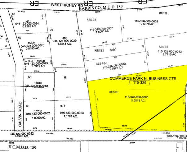 15631 Blue Ash Dr, Houston, TX à louer - Plan cadastral - Image 2 de 6