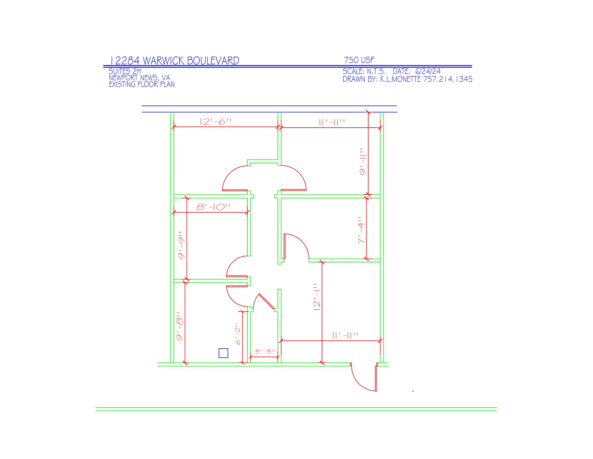 12284 Warwick Blvd, Newport News, VA à louer Plan de site- Image 1 de 6