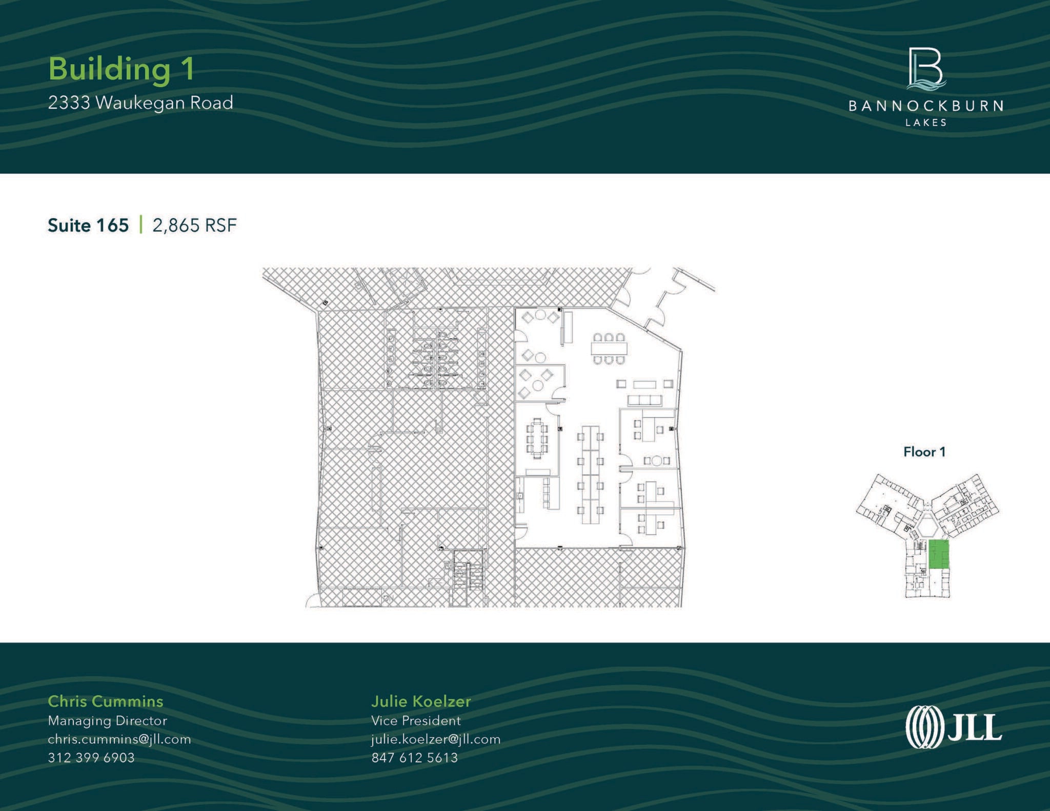 2333 Waukegan Rd, Bannockburn, IL for lease Floor Plan- Image 1 of 1