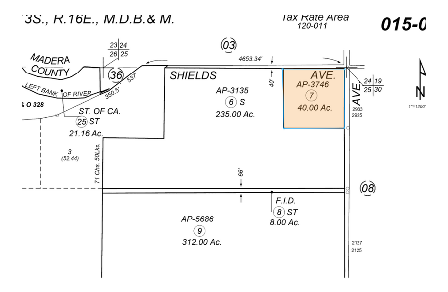 2925 N Yuba Ave, Kerman, CA for sale - Plat Map - Image 2 of 2