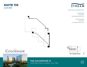 15301 N Dallas Pky, Addison, TX for lease Floor Plan- Image 1 of 2