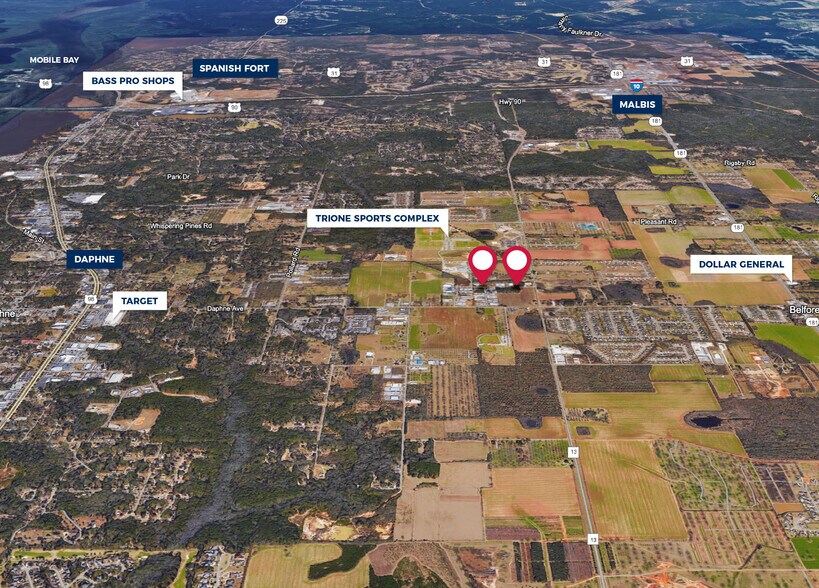 1851 Rand Ave, Daphne, AL à vendre - Aérien - Image 1 de 2