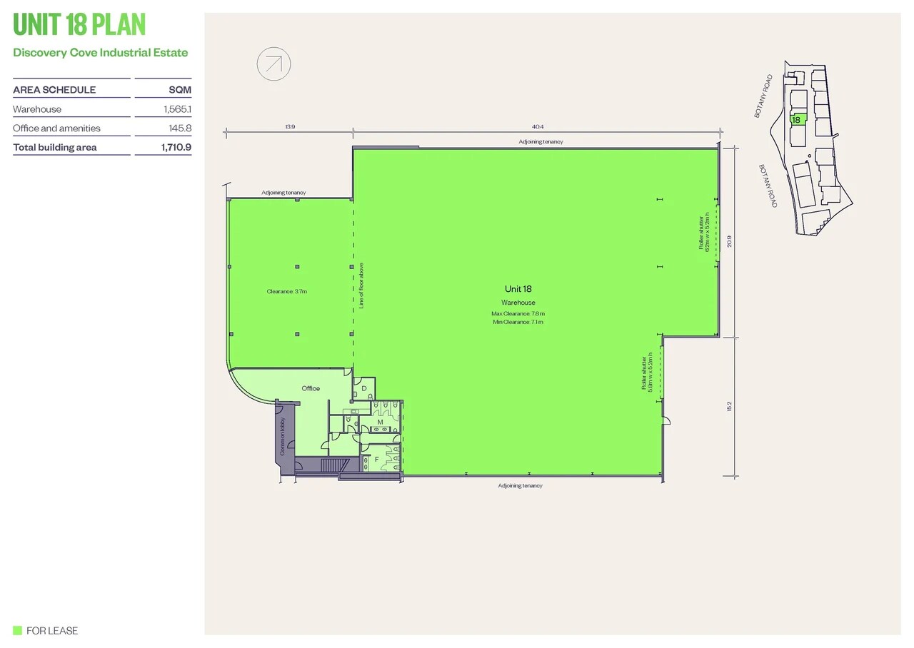 1801 Botany Rd, Banksmeadow for lease Floor Plan- Image 1 of 1