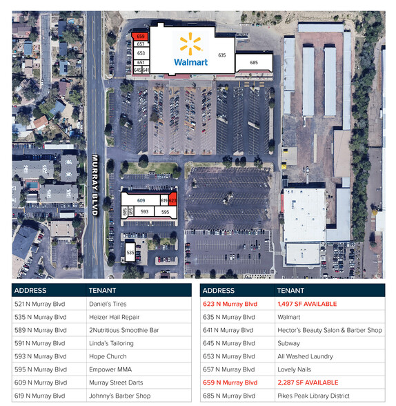 535-685 N Murray Blvd, Colorado Springs, CO for lease - Site Plan - Image 2 of 4