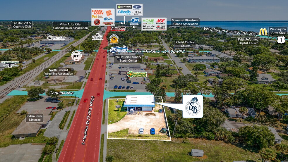 4305 S Hopkins Ave, Titusville, FL à vendre - Photo du bâtiment - Image 2 de 5