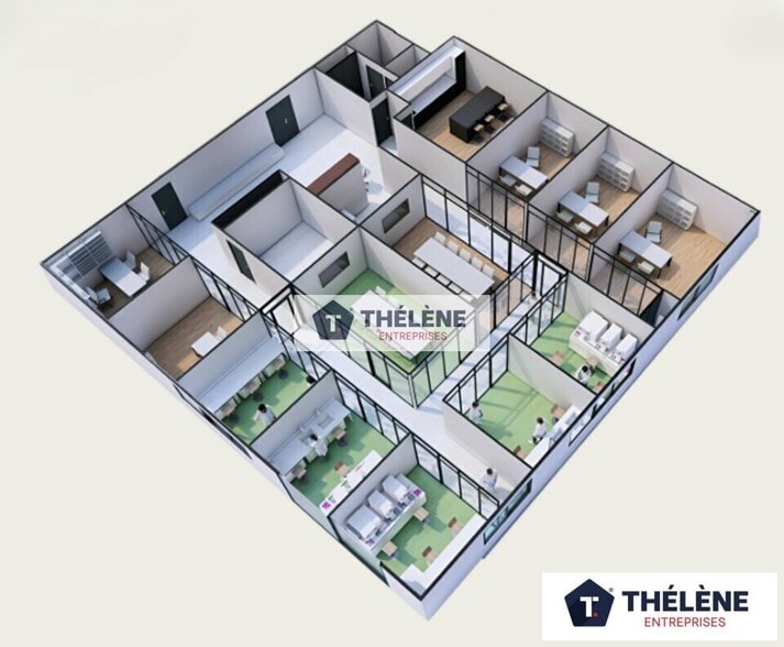 Bureau dans Montpellier à louer - Plan d’étage - Image 3 de 9