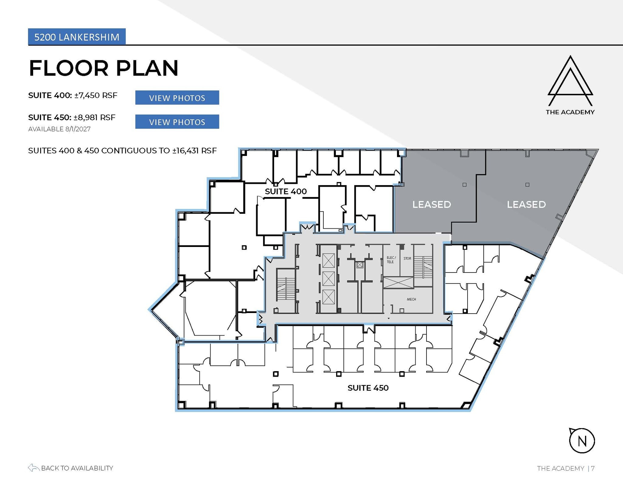 5200 Lankershim Blvd, North Hollywood, CA à louer Plan d’étage- Image 1 de 1