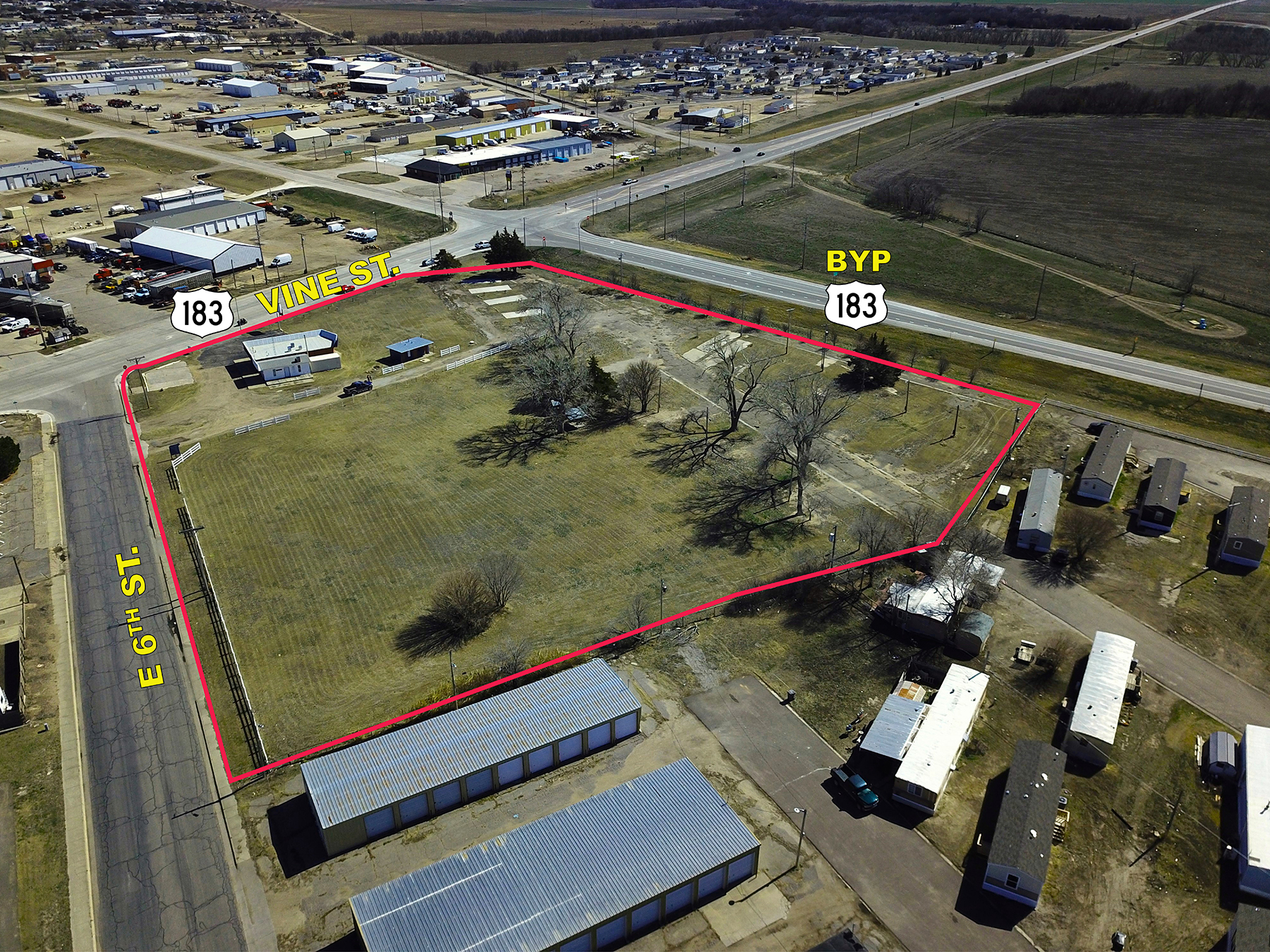 501 Vine St, Hays, KS for sale Aerial- Image 1 of 29