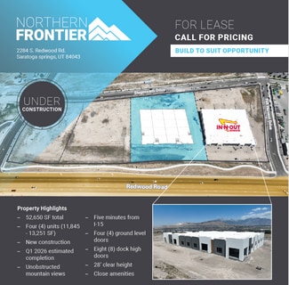 More details for 2284 Redwood Rd, Saratoga Springs, UT - Industrial for Lease