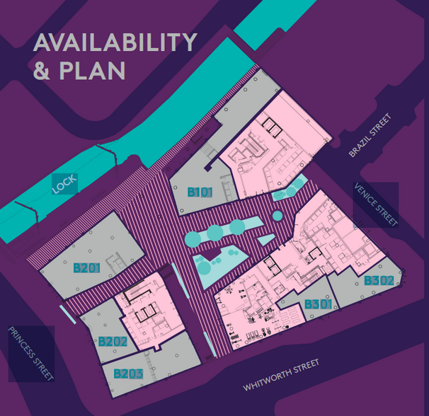 1 Lister Venice St, Manchester à louer - Plan de site - Image 2 de 2