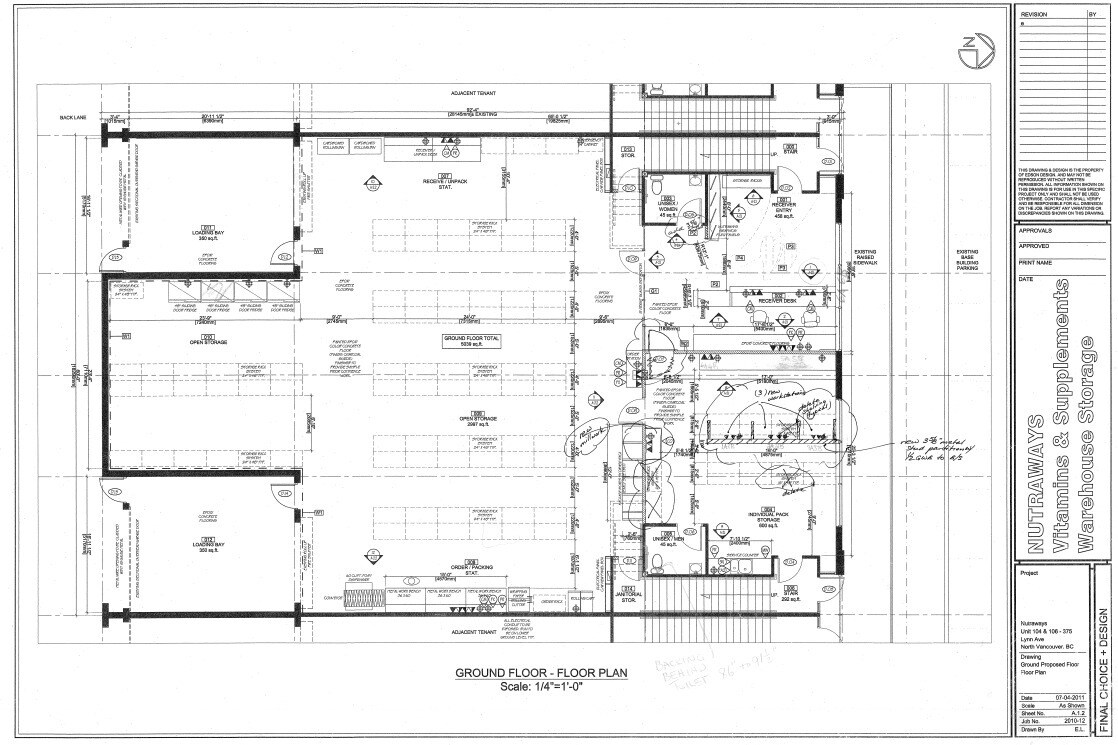 375 Lynn Ave, North Vancouver, BC - Unit 104 & 106 -  - Floor Plan - Image 1 of 3