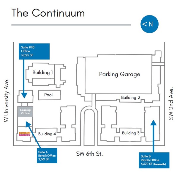 491 W University Ave, Gainesville, FL for lease - Site Plan - Image 3 of 7