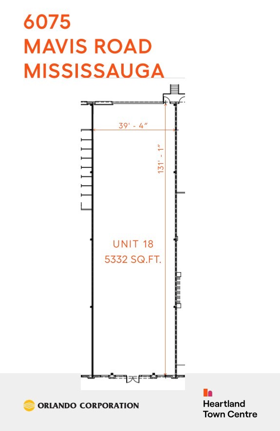 5800-6075 Mavis Rd, Mississauga, ON for lease Floor Plan- Image 1 of 1