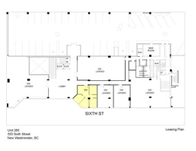 555 Sixth St, New Westminster, BC à louer Plan de site- Image 1 de 1