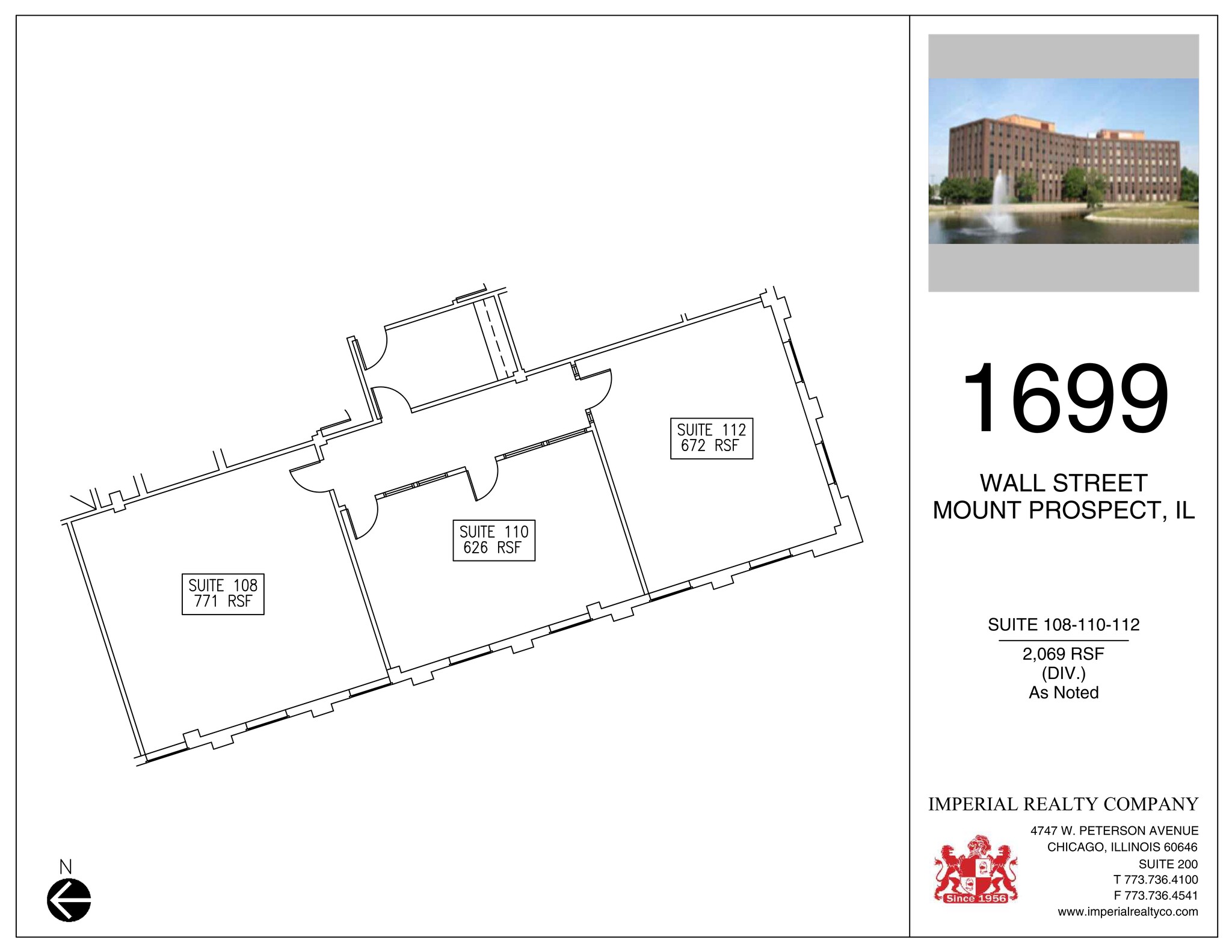 1699 Wall St, Mount Prospect, IL for lease Site Plan- Image 1 of 1