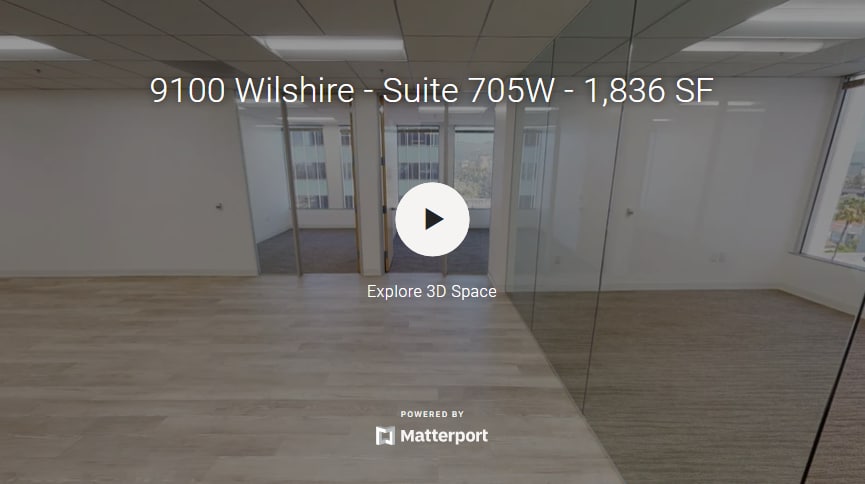 9100 Wilshire Blvd, Beverly Hills, CA for lease - Matterport 3D Scan - Image 2 of 17