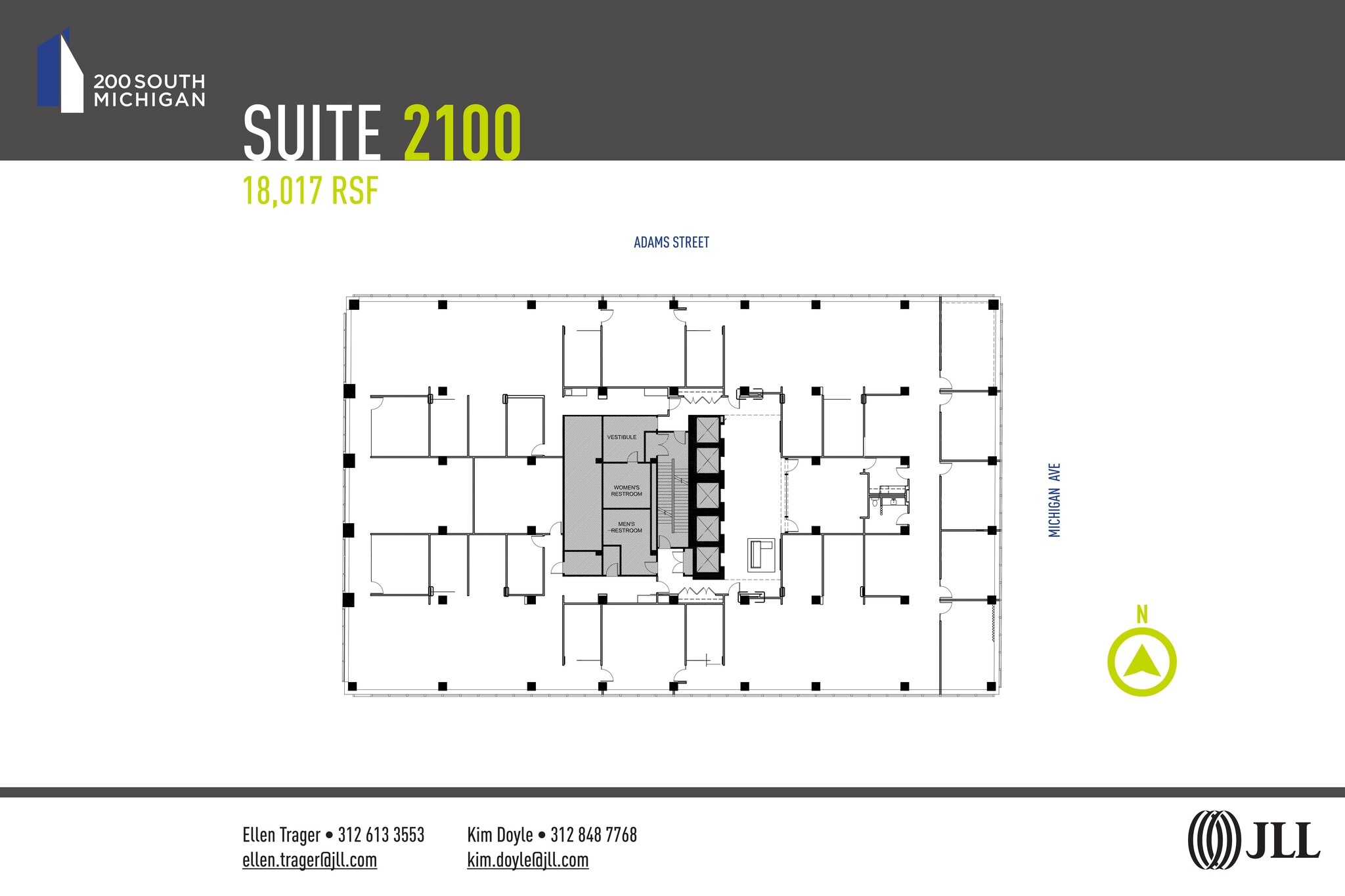 200 S Michigan Ave, Chicago, IL à louer Plan d’étage- Image 1 de 1