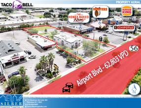 3843 Airport Blvd, Mobile, AL - AERIAL  map view