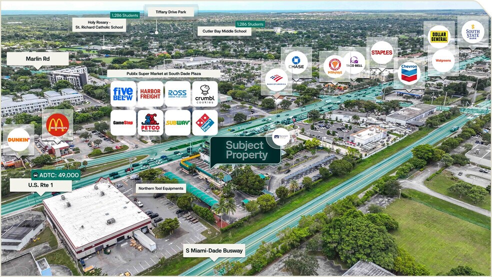 18210 S Dixie Hwy, Miami, FL à vendre - Aérien - Image 2 de 2