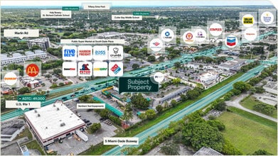 18210 S Dixie Hwy, Miami, FL - AÉRIEN Vue de la carte