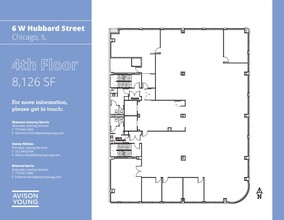 6 W Hubbard St, Chicago, IL à louer Plan d’étage- Image 2 de 2