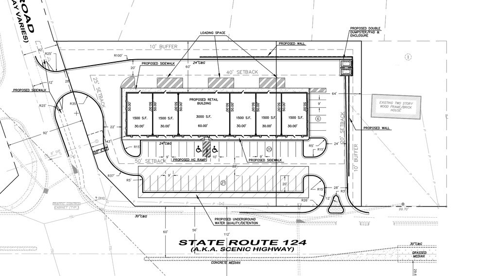 593 Scenic Hwy, Lawrenceville, GA à vendre - Plan de site - Image 3 de 3
