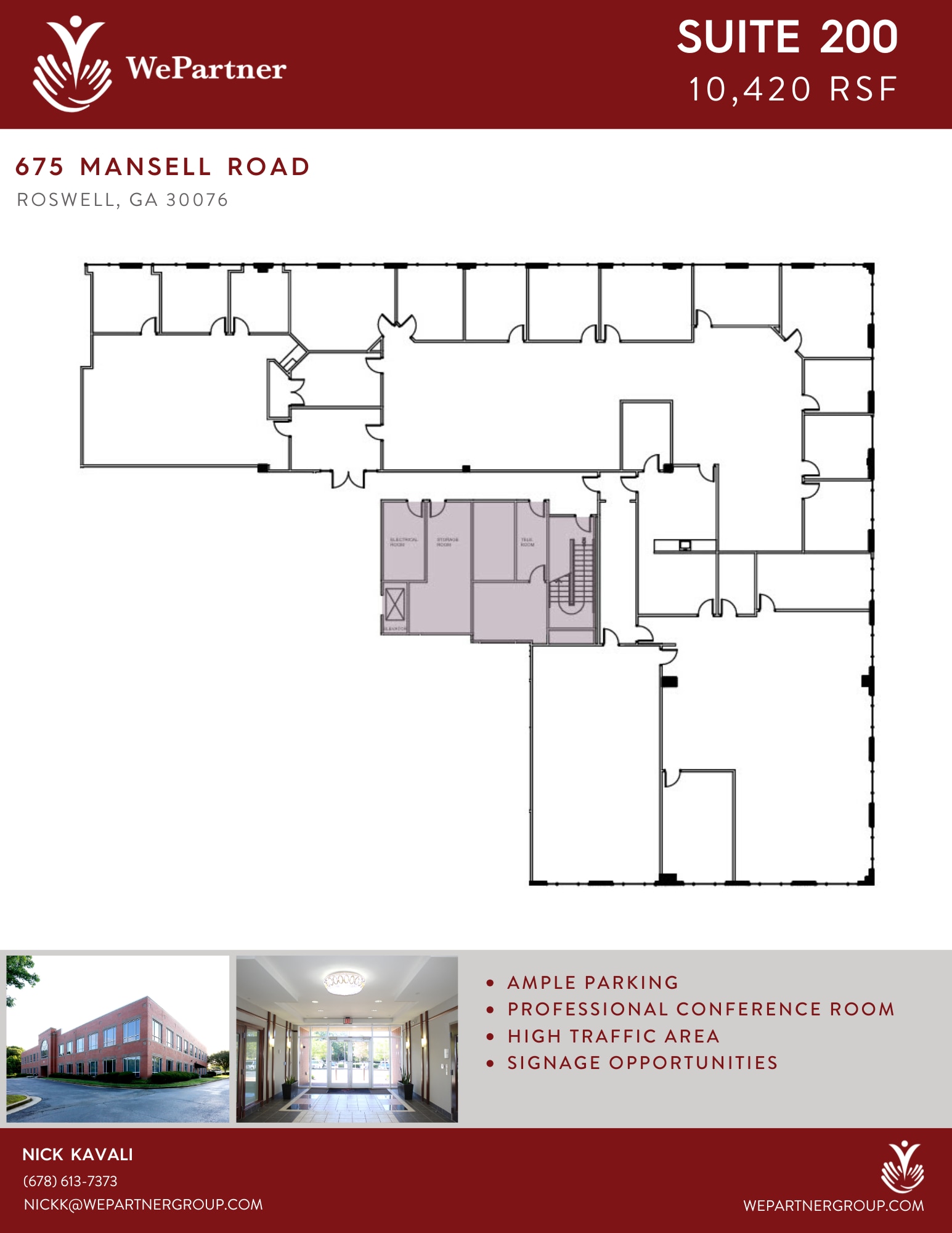 695 Mansell Rd, Roswell, GA à louer Photo intérieure- Image 1 de 1