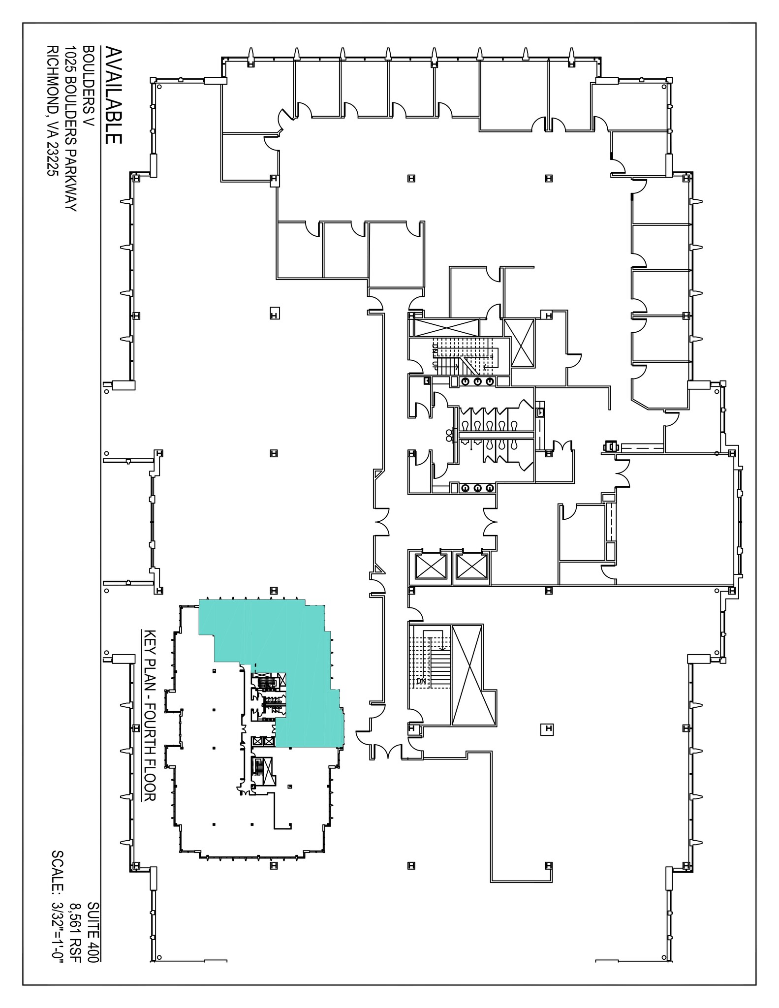 7501 Boulder View Dr, North Chesterfield, VA à louer Plan de site- Image 1 de 1