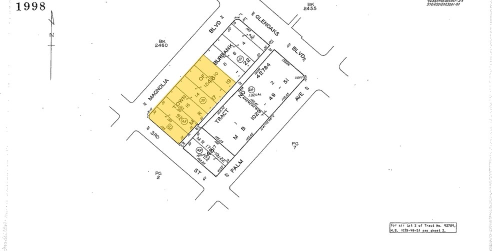 300 E Magnolia Blvd, Burbank, CA for lease - Plat Map - Image 2 of 10