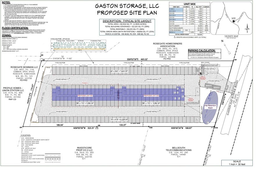 Gaston Day School Rd, Gastonia, NC à vendre - Plan de site - Image 3 de 3