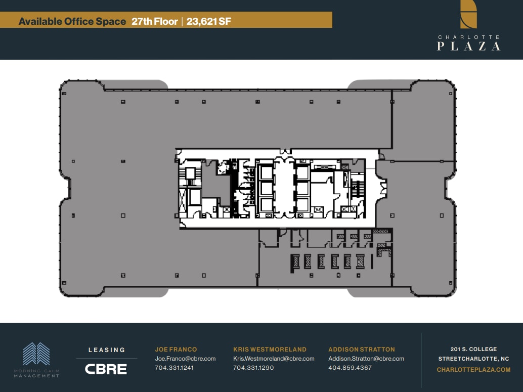 201 S College St, Charlotte, NC à louer Plan d’étage- Image 1 de 1