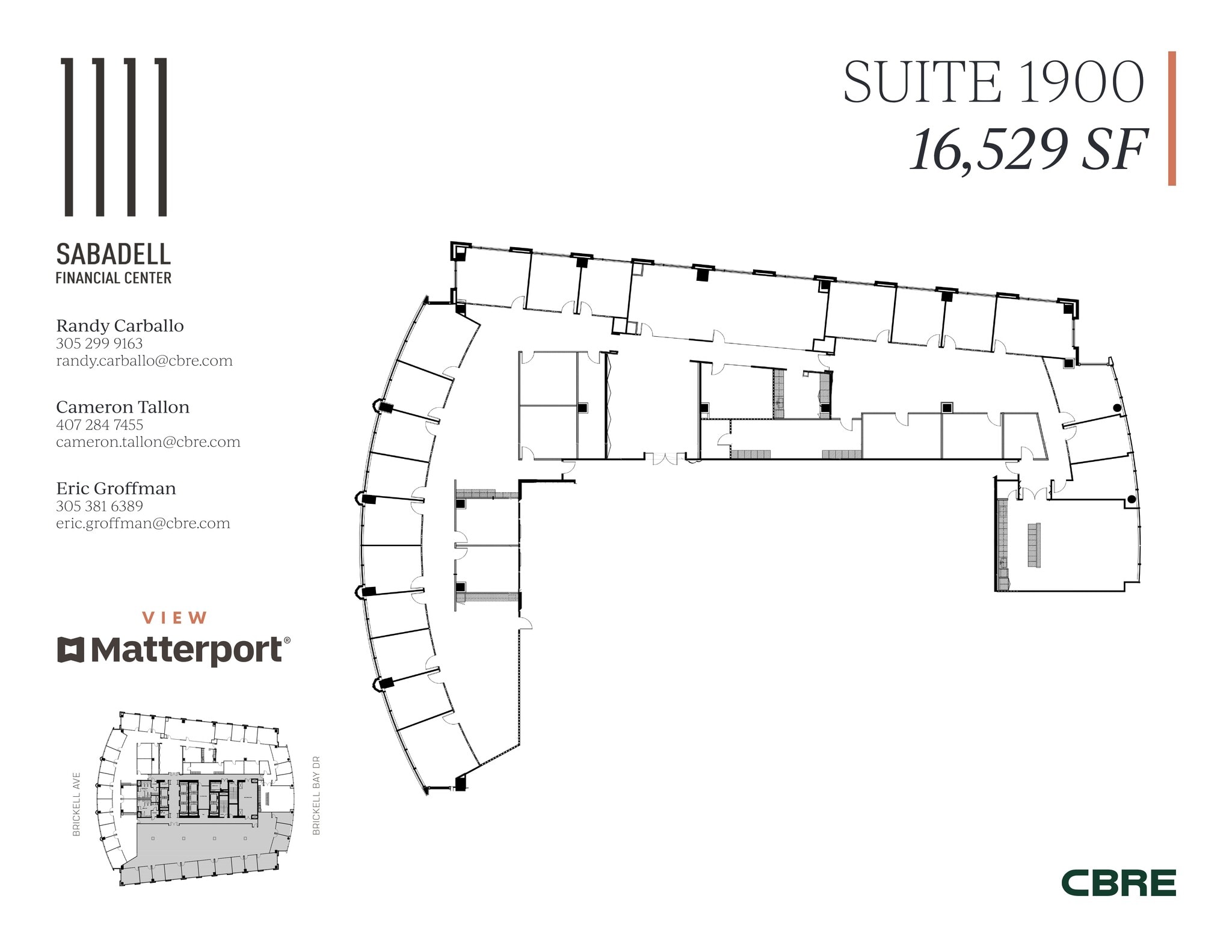 1111 Brickell Ave, Miami, FL à louer Plan de site- Image 1 de 20