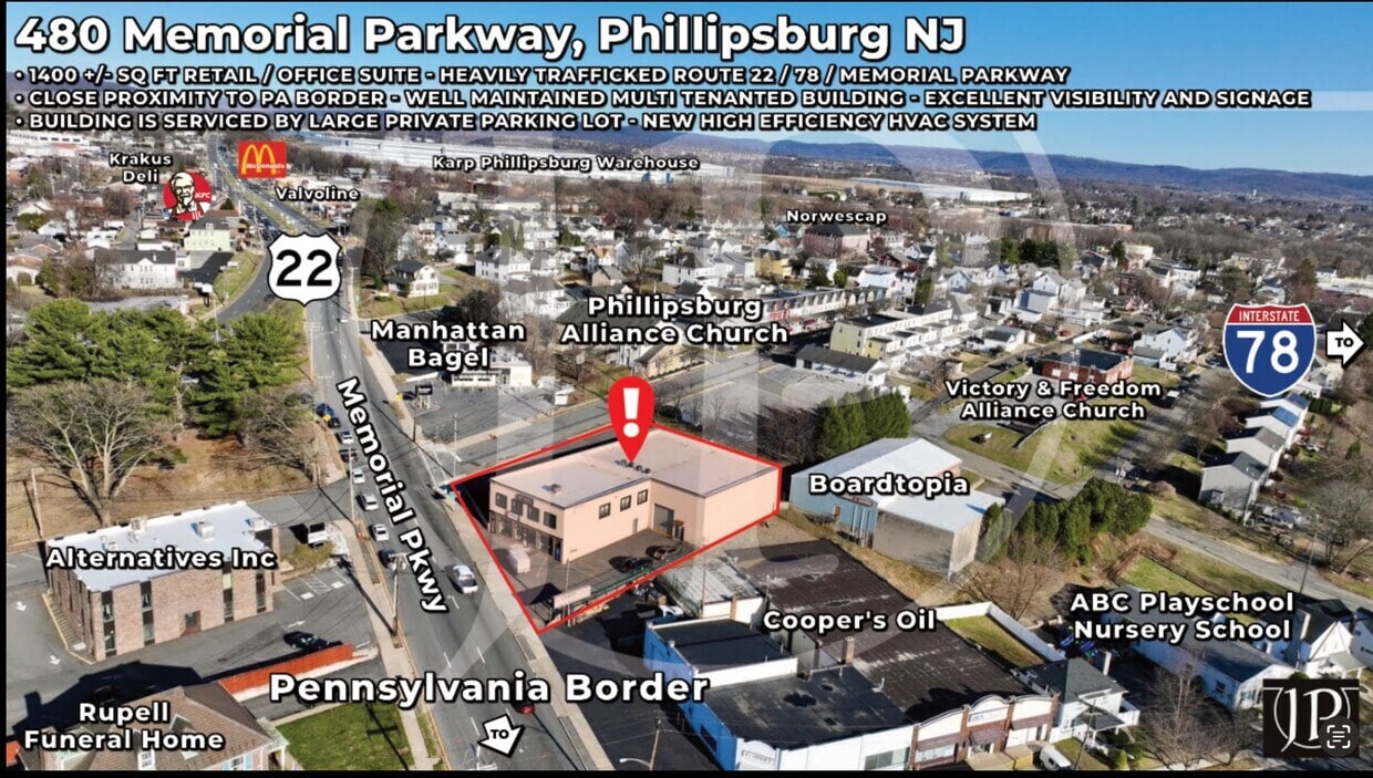 480 Memorial Pky, Phillipsburg, NJ for lease Building Photo- Image 1 of 21